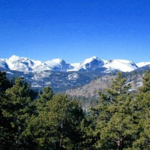 mountain vew from hiking trail