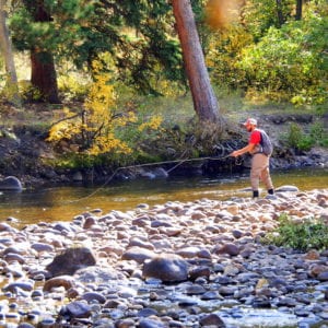 Fishing on the river at Romantic RiverSong