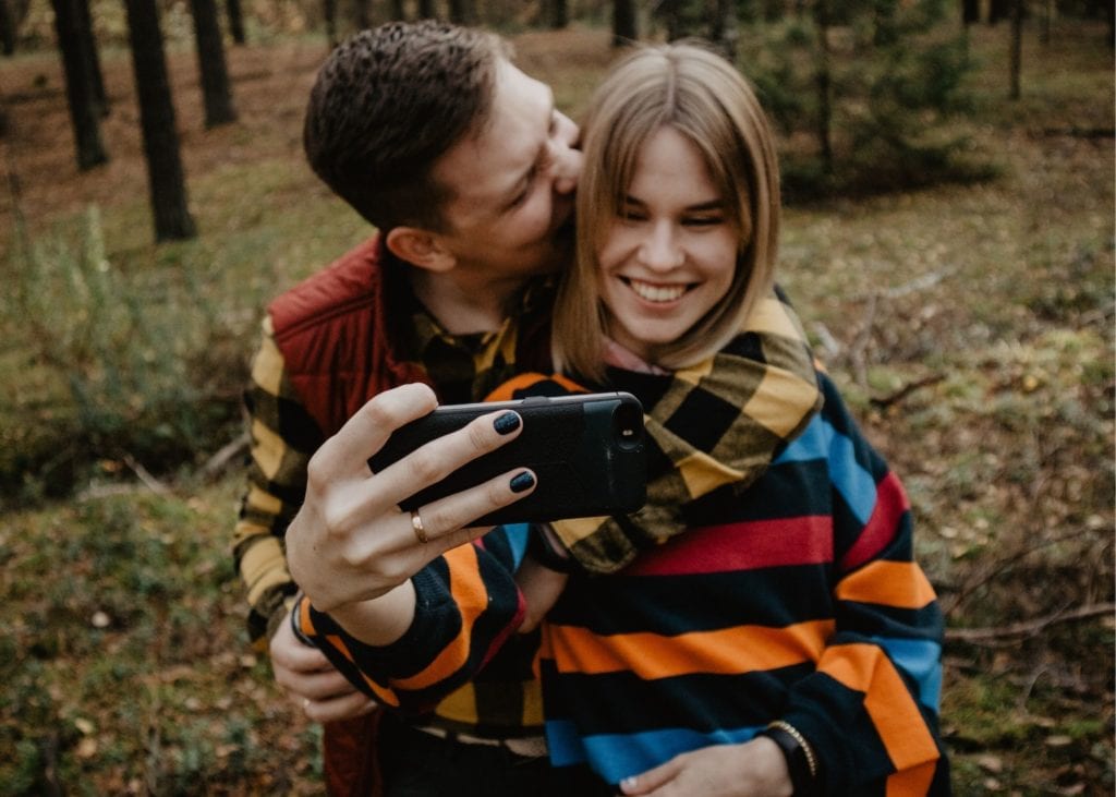 happy couple at a marriage retreat