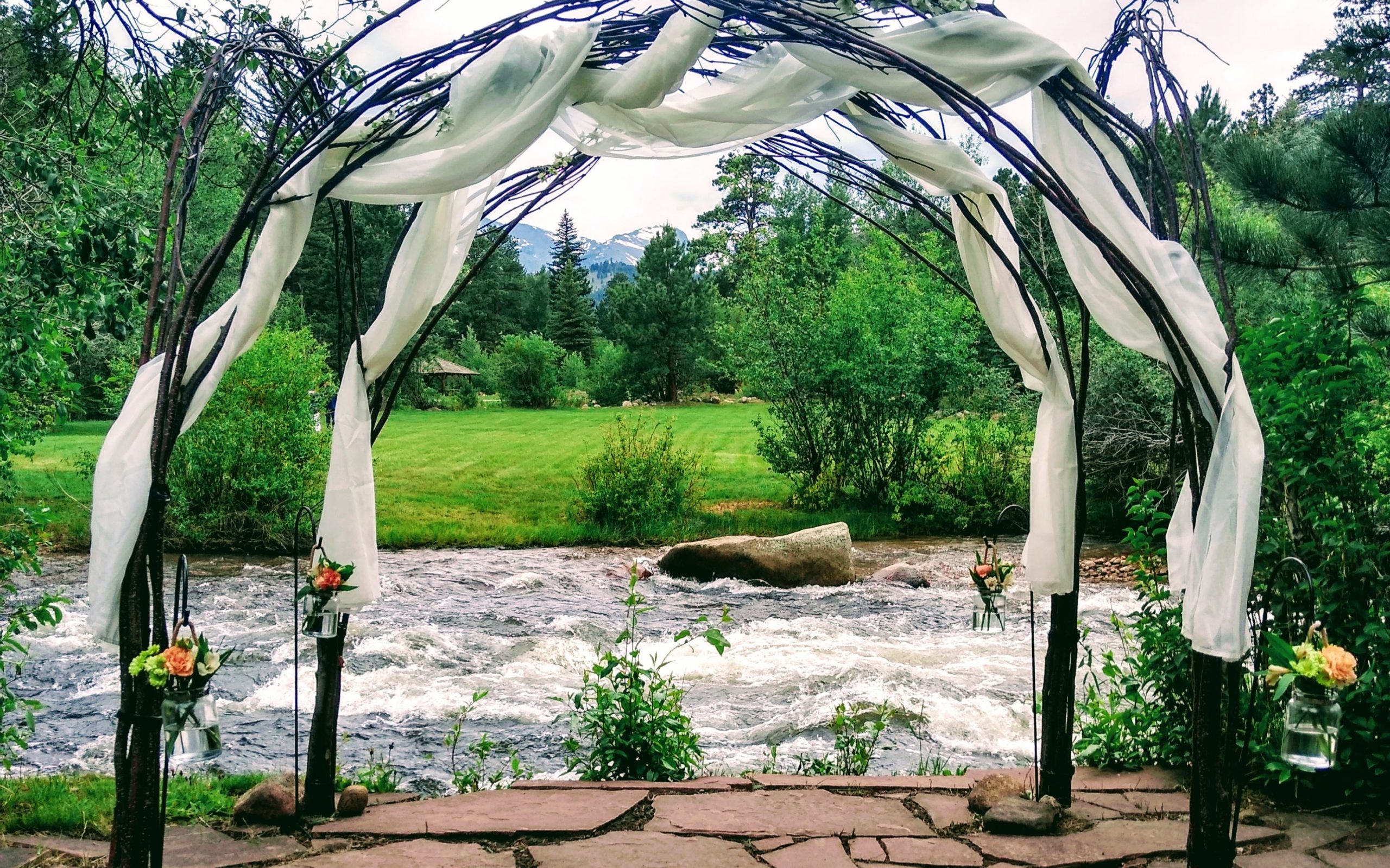 outdoor wedding canopy