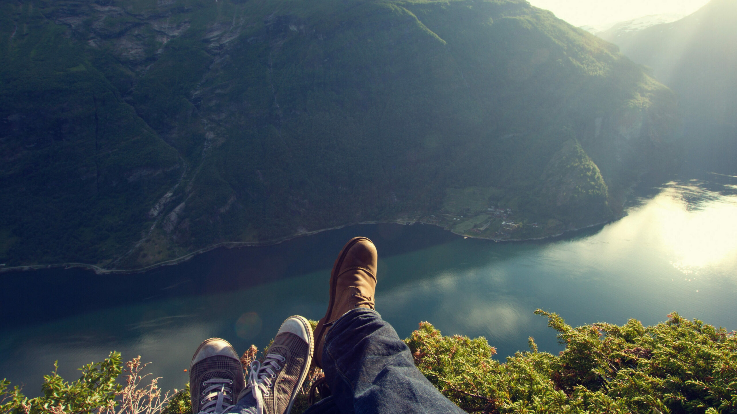 Couple enjoying the landscape