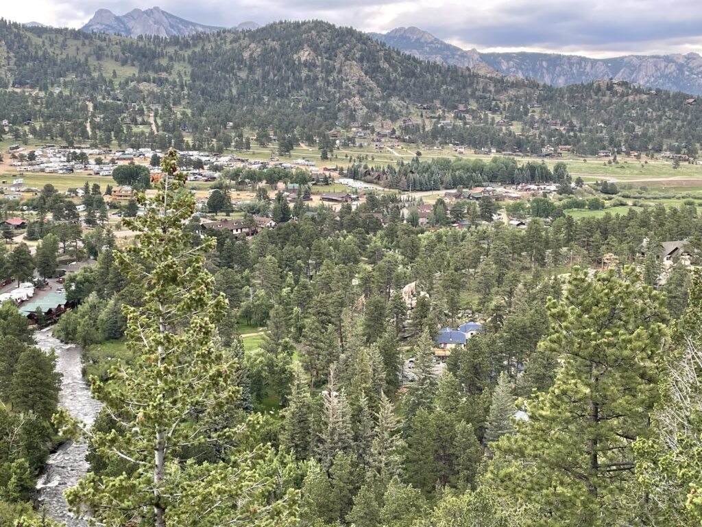 The Big Thompson River in Estes Park