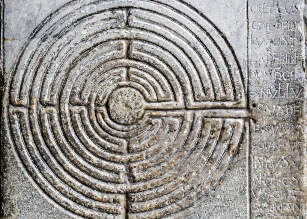 Walk the labyrinth at Riversong Inn Retreat